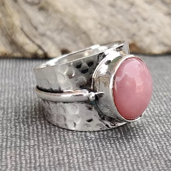 Sterling silver with Pink Opal - Picture 4 of 9